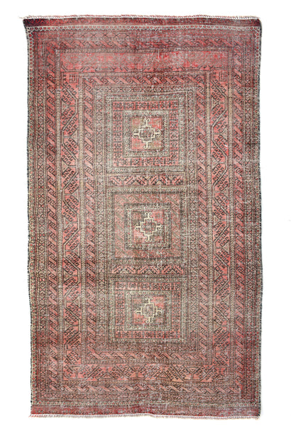 Shiraz Vintage Persian Rug, 98 x 177 cm