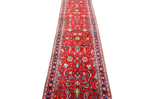 Shiraz Vintage Persian Runner, 81 x 326 cm