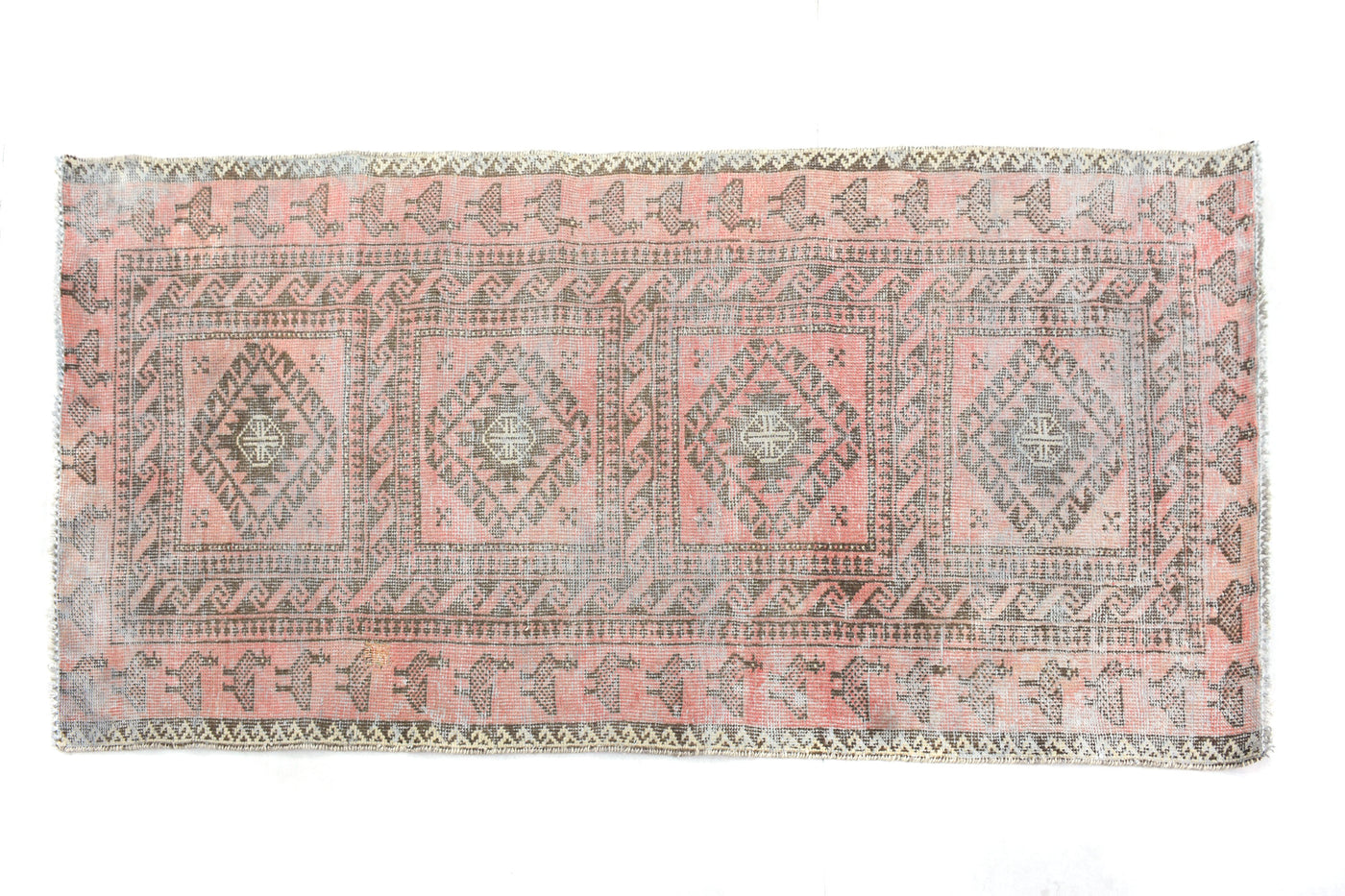 Vintage Shiraz Persian Runner Rug – Pearl Echo