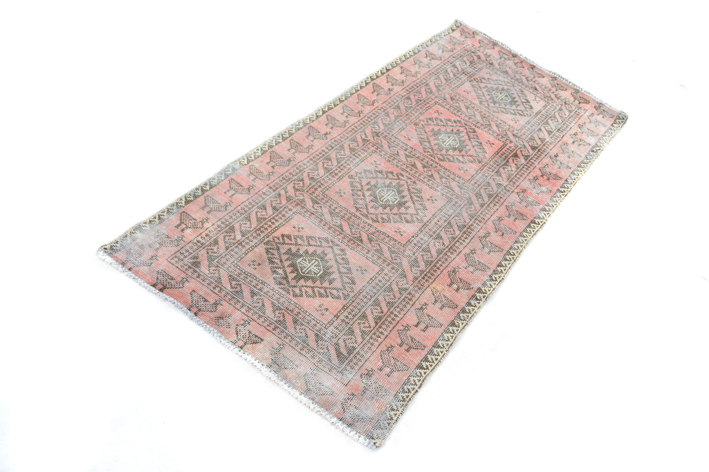 Vintage Shiraz Persian Runner Rug – Pearl Echo