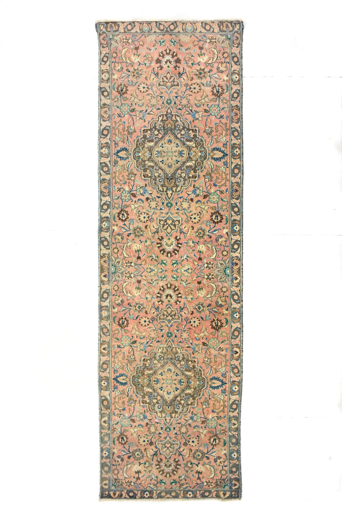 Shiraz Vintage Persian Runner, 100 x 364 cm