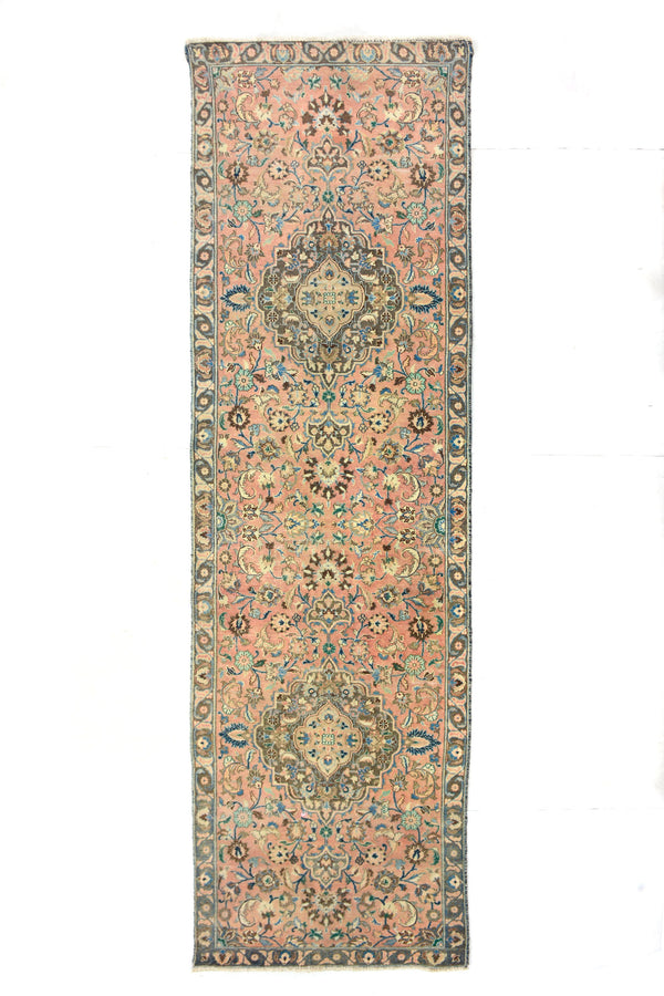 Shiraz Vintage Persian Runner, 100 x 364 cm