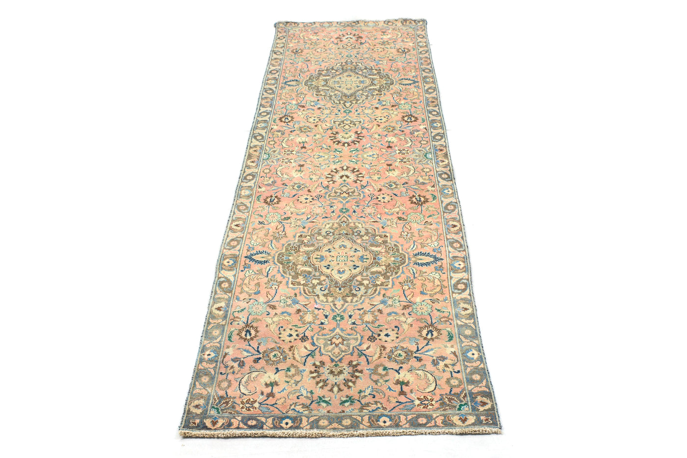 Shiraz Vintage Persian Runner, 100 x 364 cm