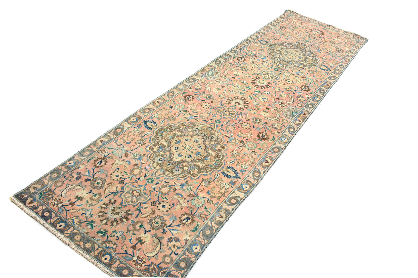 Shiraz Vintage Persian Runner, 100 x 364 cm