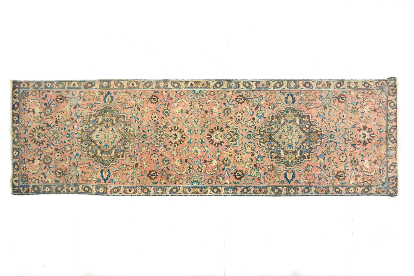 Shiraz Vintage Persian Runner, 100 x 364 cm