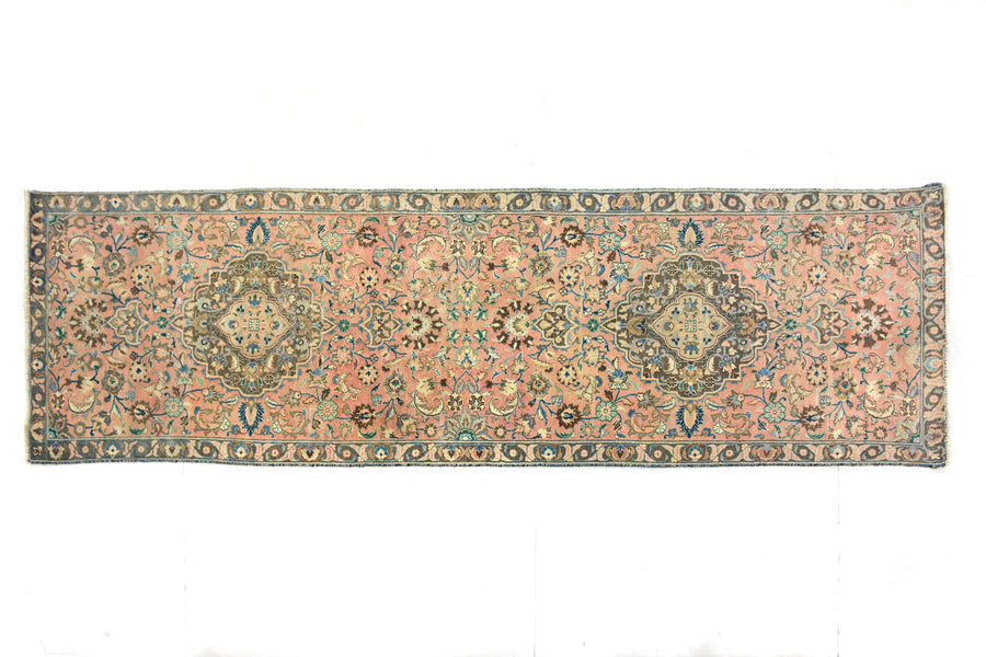 Shiraz Vintage Persian Runner, 100 x 364 cm