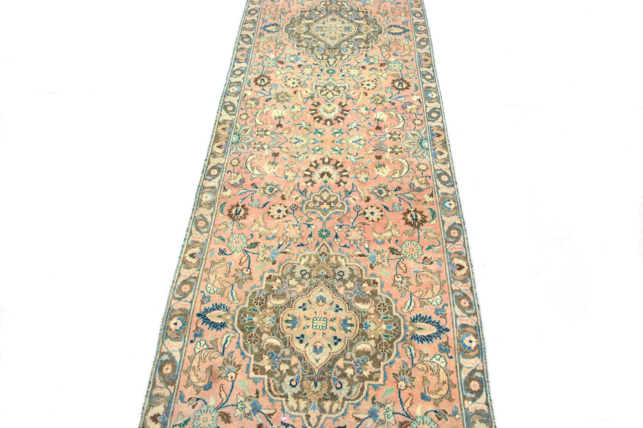 Shiraz Vintage Persian Runner, 100 x 364 cm