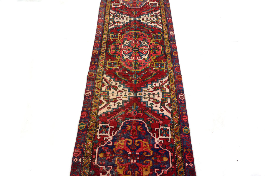 Shiraz Vintage Persian Runner, 86 x 344 cm