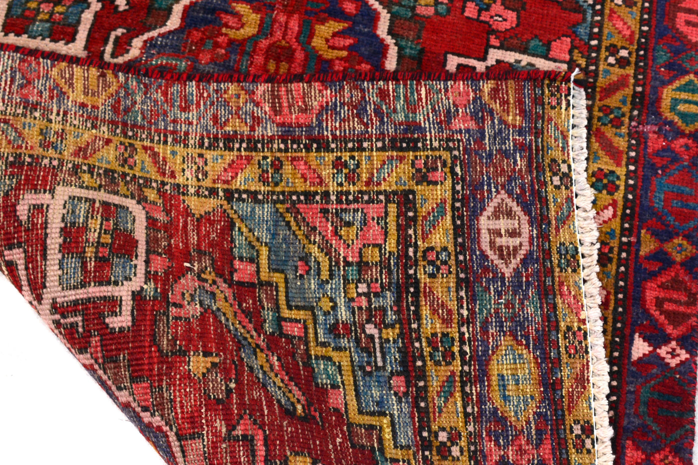 Vintage Shiraz Persian Runner Rug – Vermilion Drift
