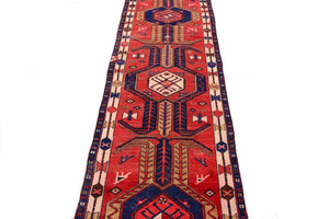 Shiraz Vintage Persian Runner, 90 x 307 cm