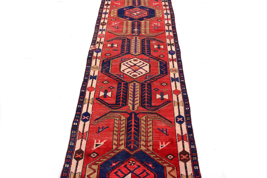 Shiraz Vintage Persian Runner, 90 x 307 cm