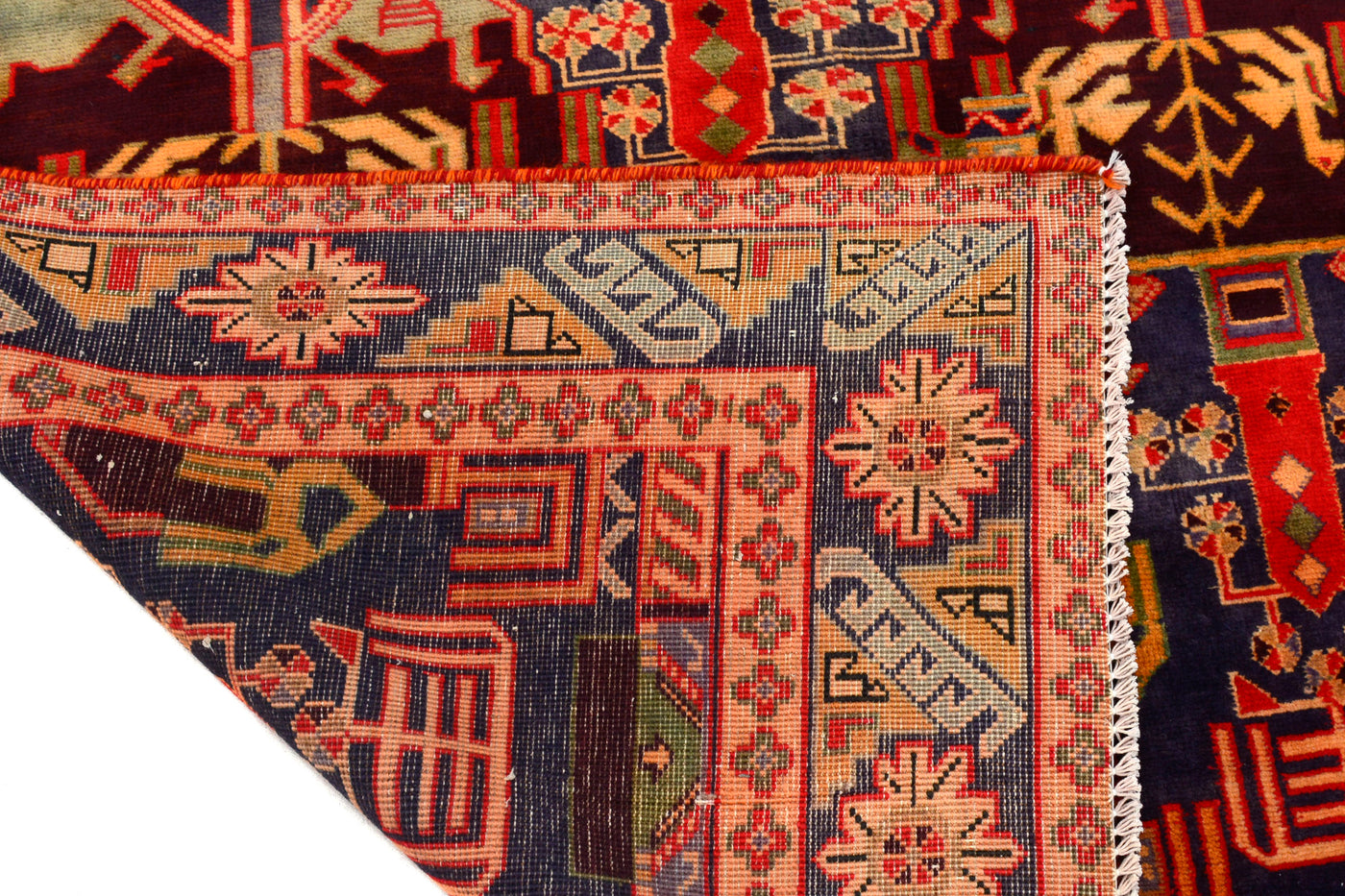 Vintage Shiraz Persian Runner Rug – Lagoon Mist
