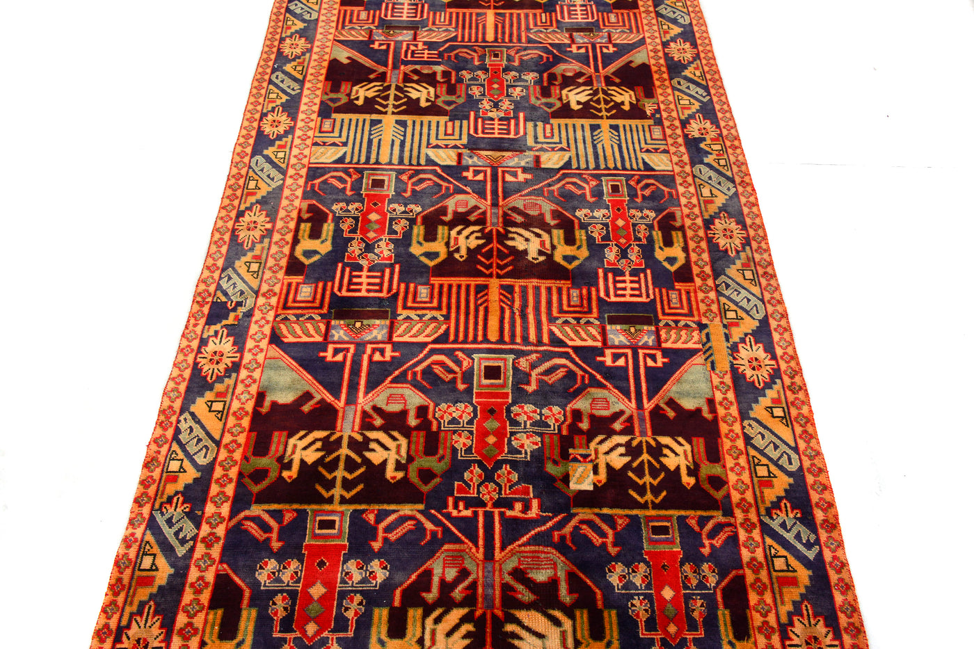 Vintage Shiraz Persian Runner Rug – Lagoon Mist