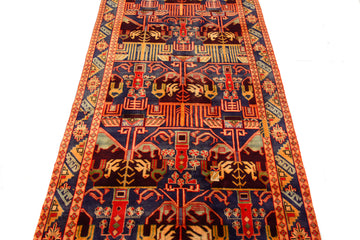 Shiraz Vintage Persian Rug, 130 x 338 cm