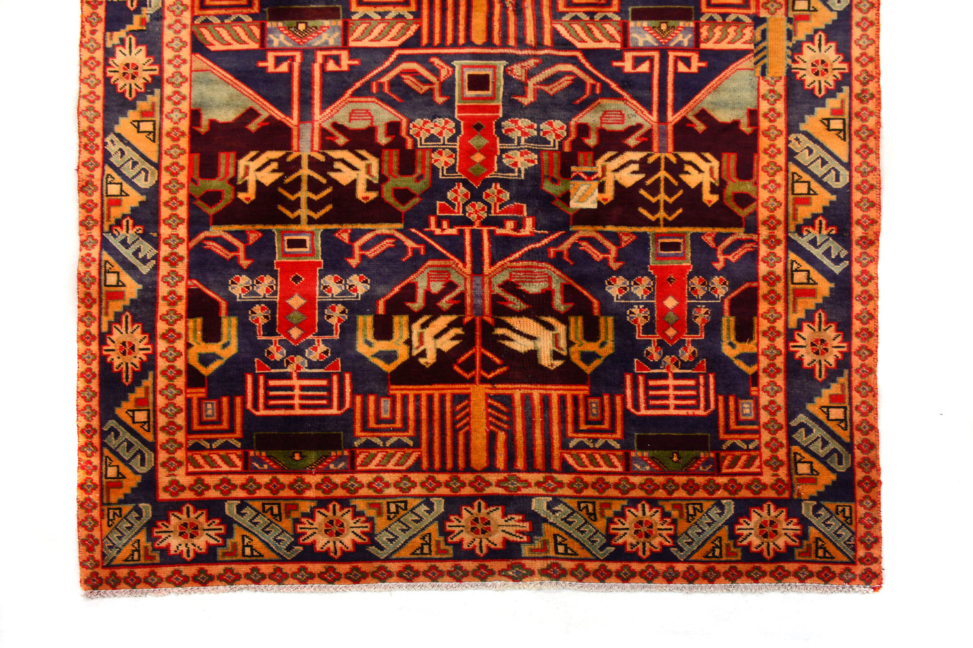 Vintage Shiraz Persian Runner Rug – Lagoon Mist