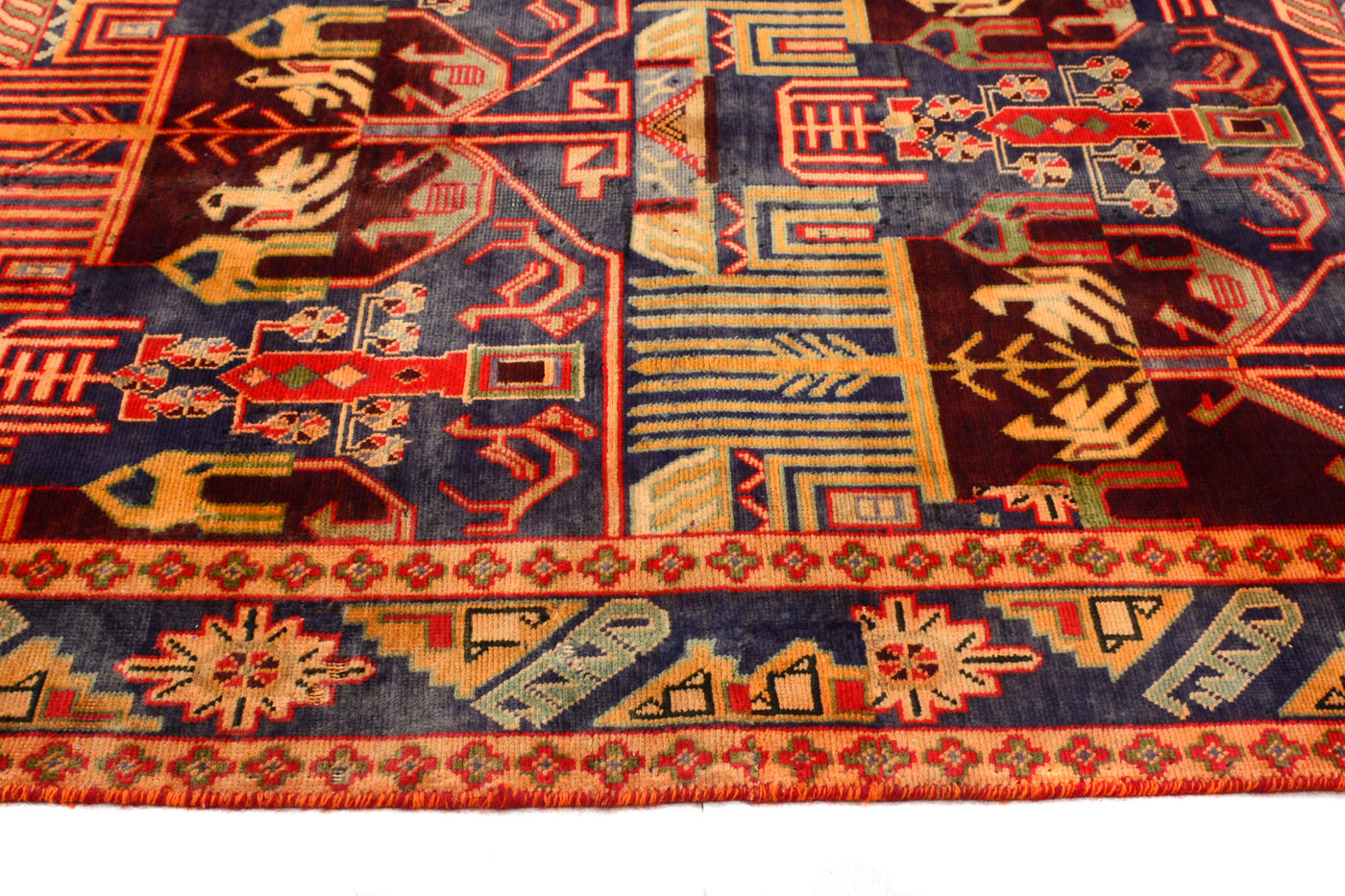 Vintage Shiraz Persian Runner Rug – Lagoon Mist