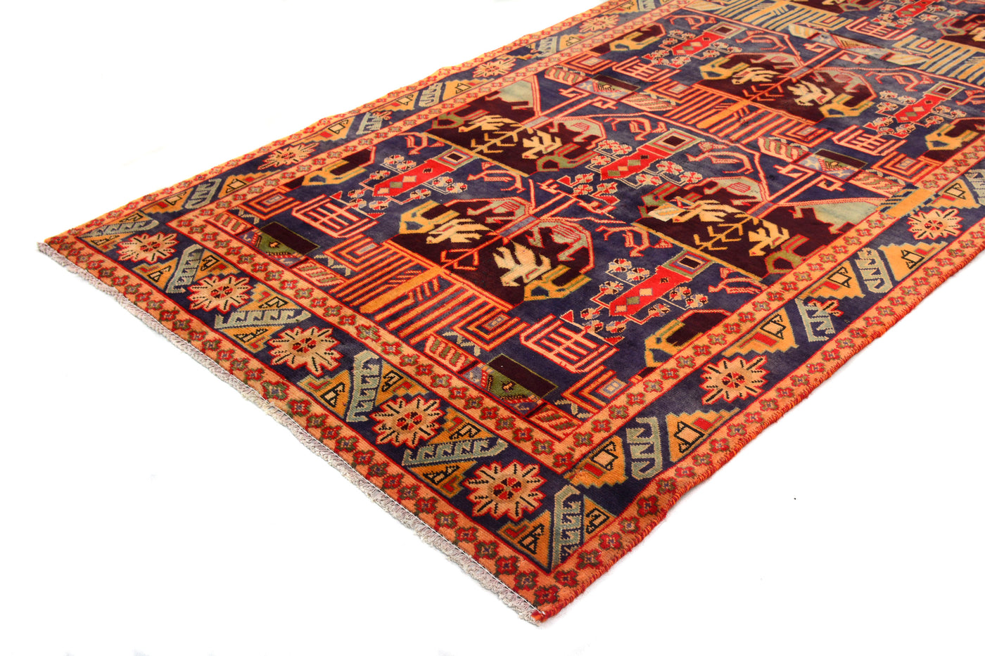 Vintage Shiraz Persian Runner Rug – Lagoon Mist