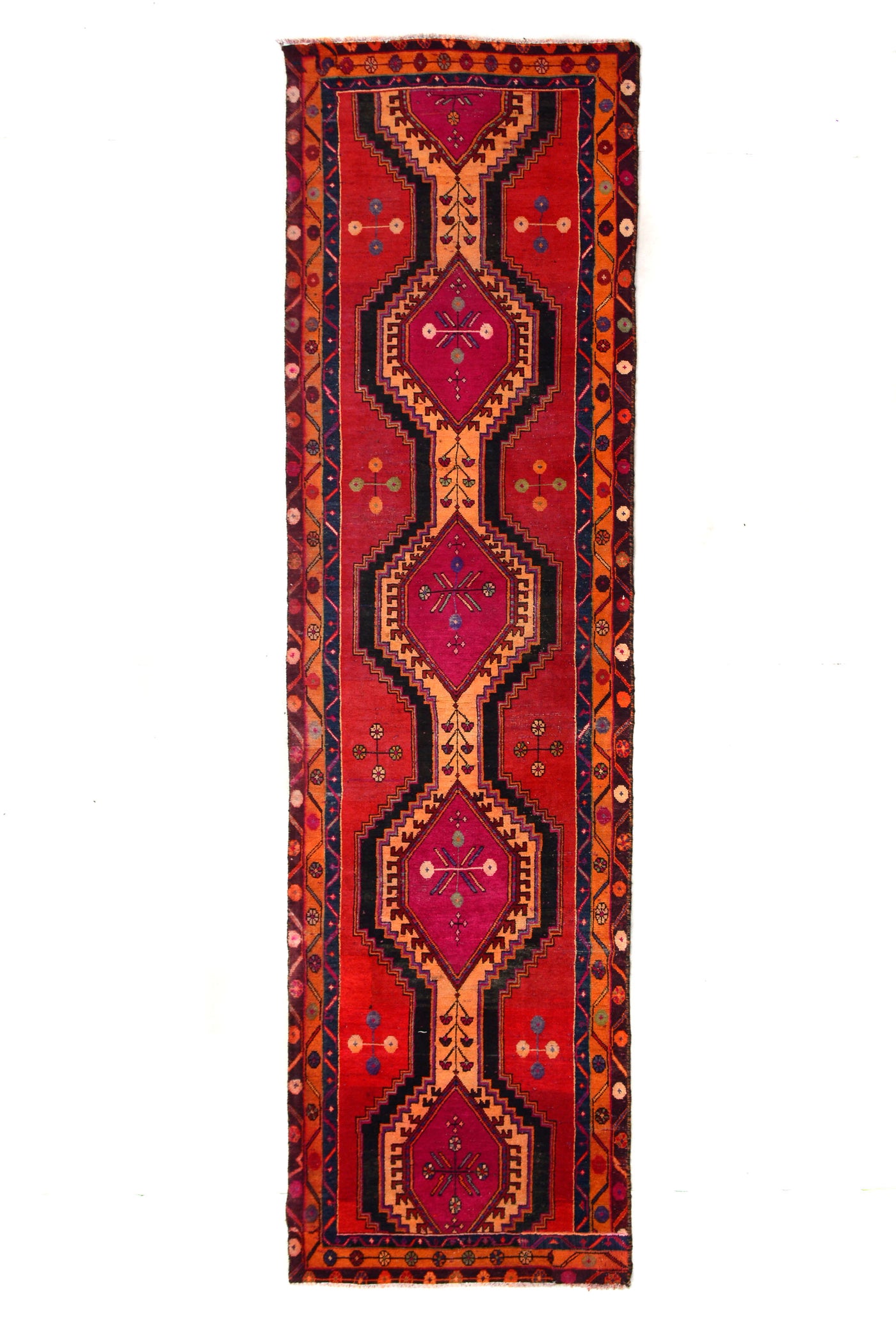 Vintage Shiraz Persian Runner Rug – Ruby Matrix