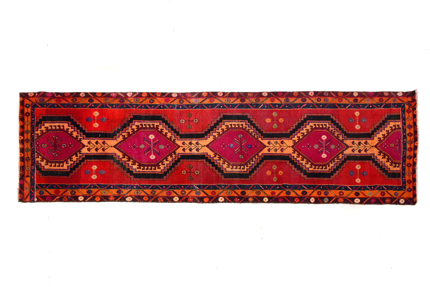 Vintage Shiraz Persian Runner Rug – Ruby Matrix
