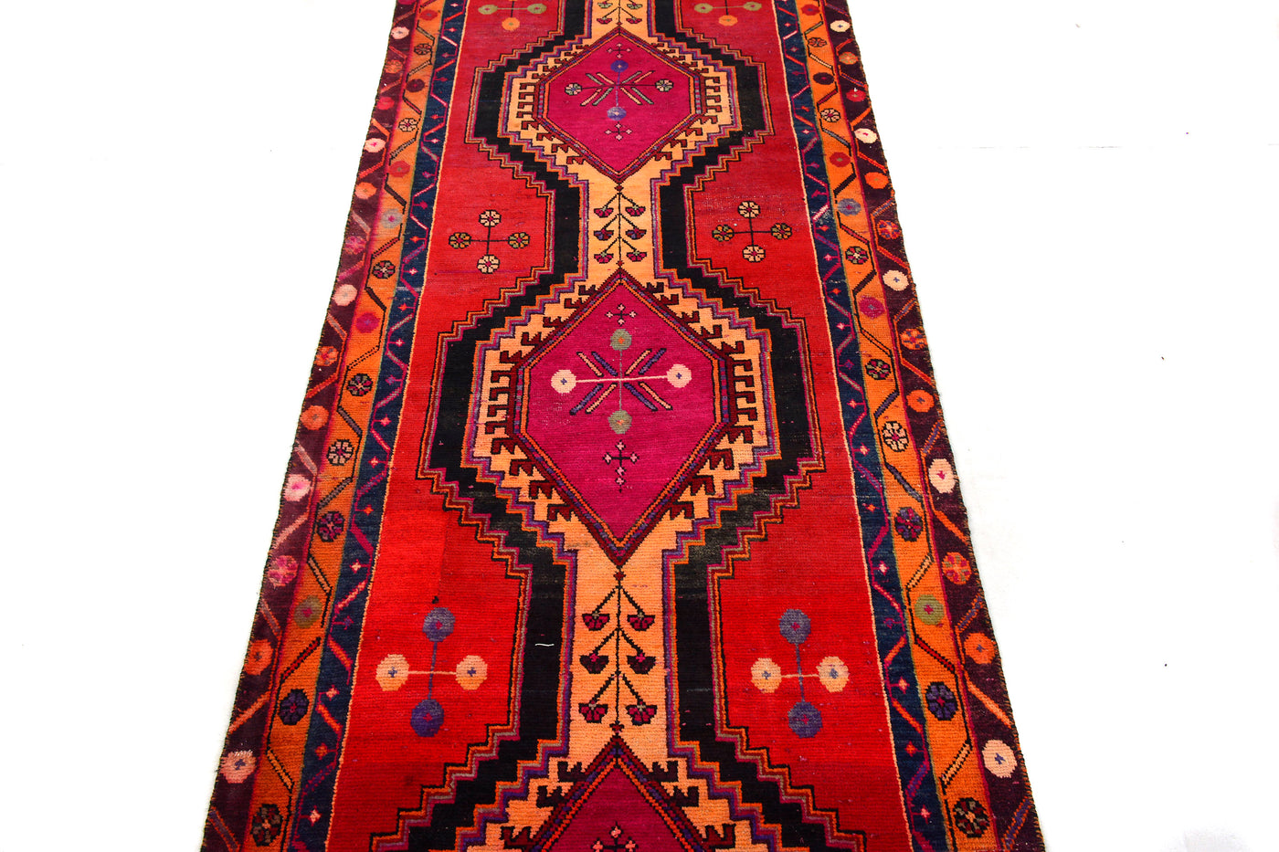 Vintage Shiraz Persian Runner Rug – Ruby Matrix