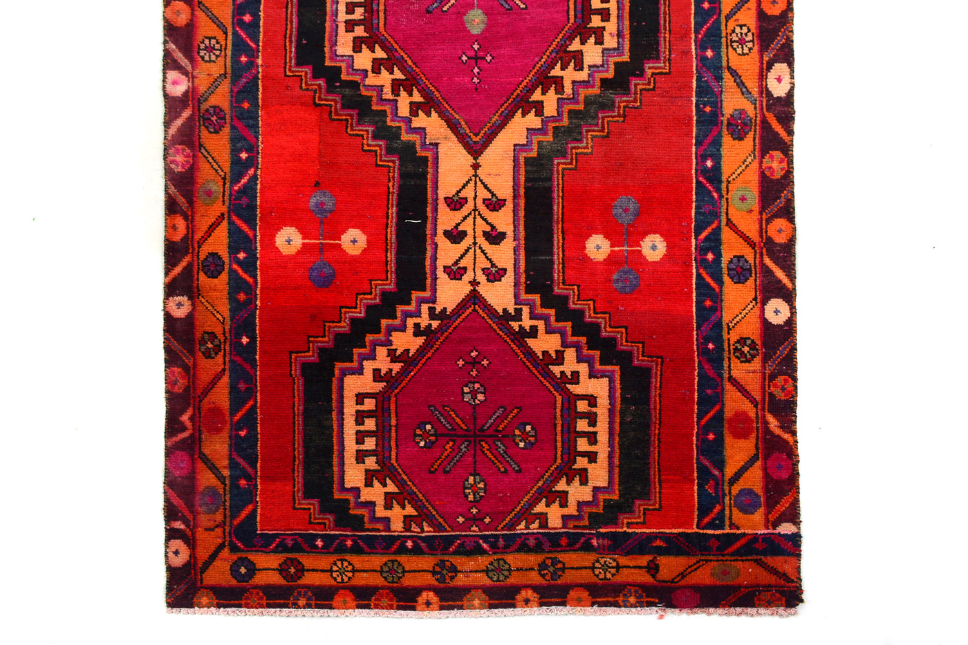 Vintage Shiraz Persian Runner Rug – Ruby Matrix