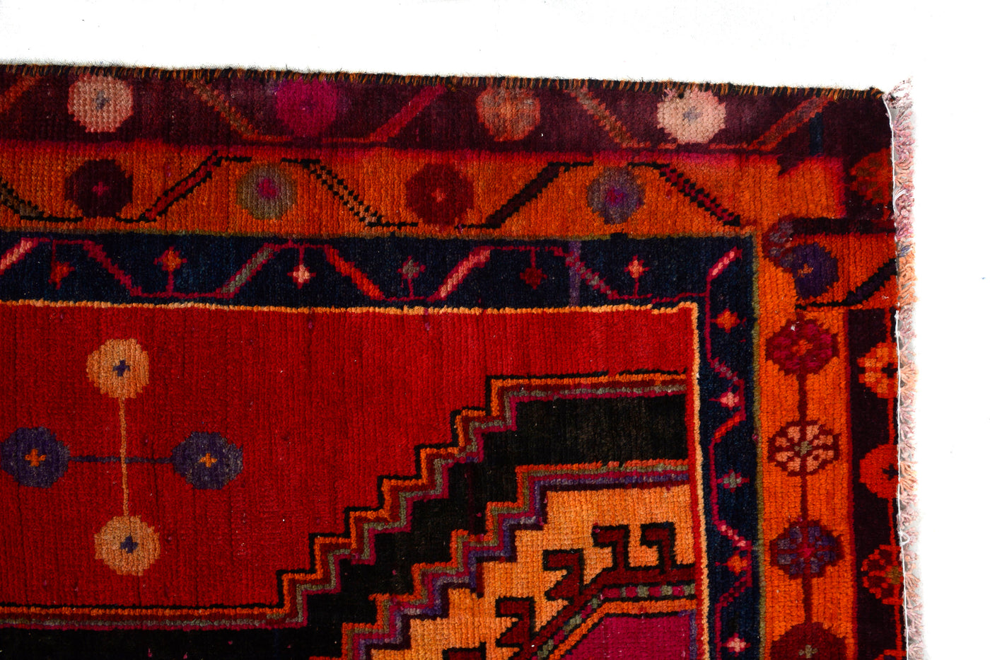 Vintage Shiraz Persian Runner Rug – Ruby Matrix