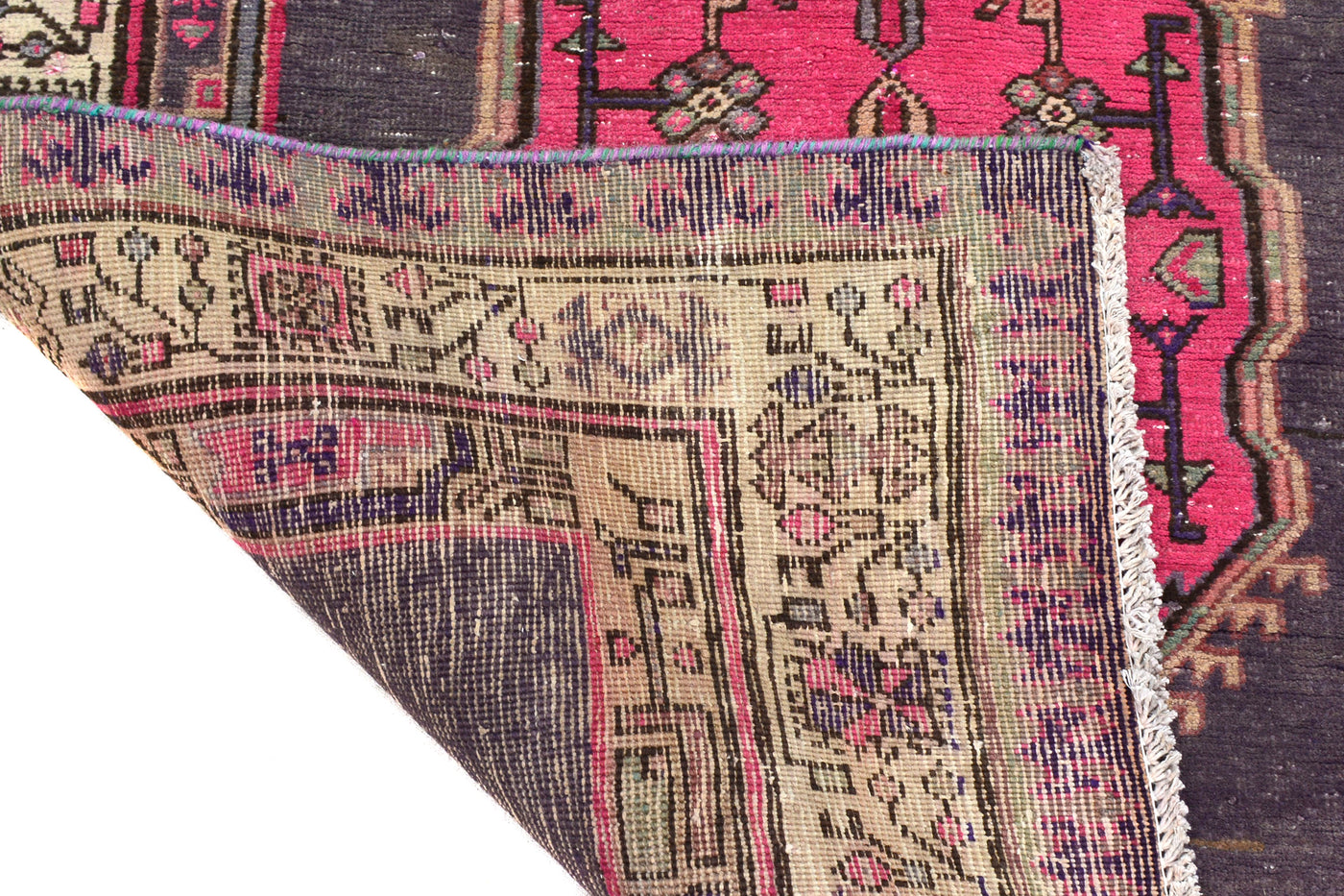 Vintage Shiraz Persian Runner Rug – Graphite Relic