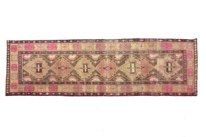 Shiraz Vintage Persian Runner, 100 x 342 cm