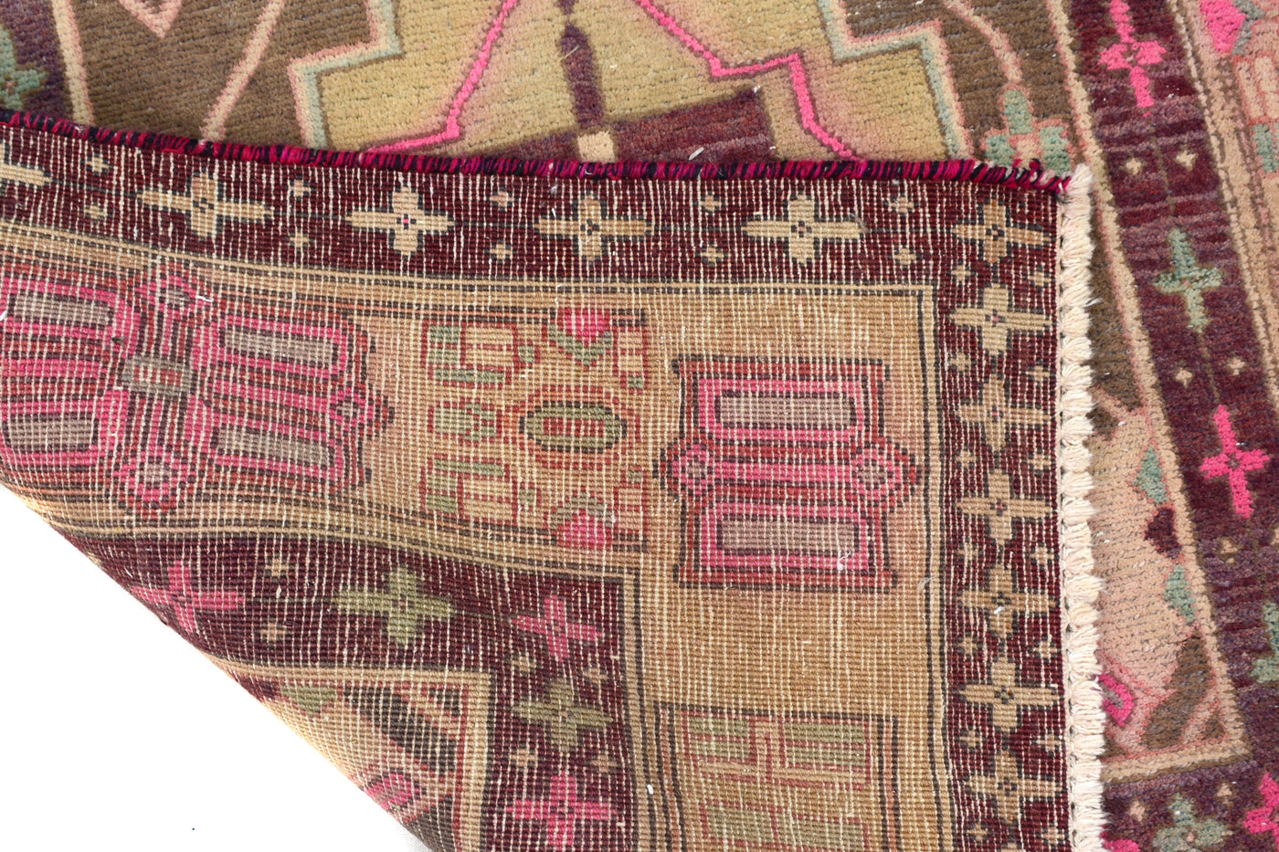 Vintage Shiraz Persian Runner Rug – Dove Mist