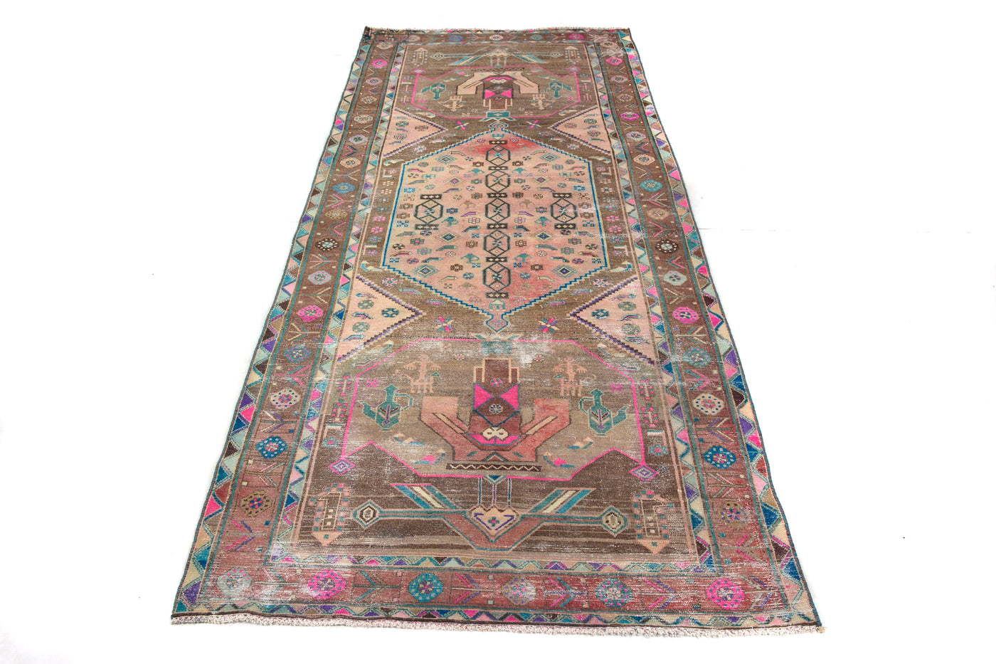 Vintage Shiraz Persian Runner Rug – Navy Gallery