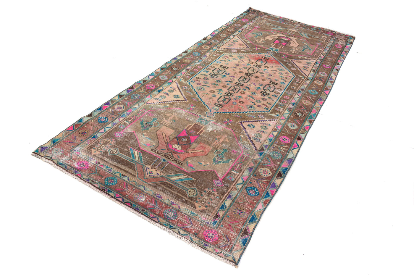 Vintage Shiraz Persian Runner Rug – Navy Gallery
