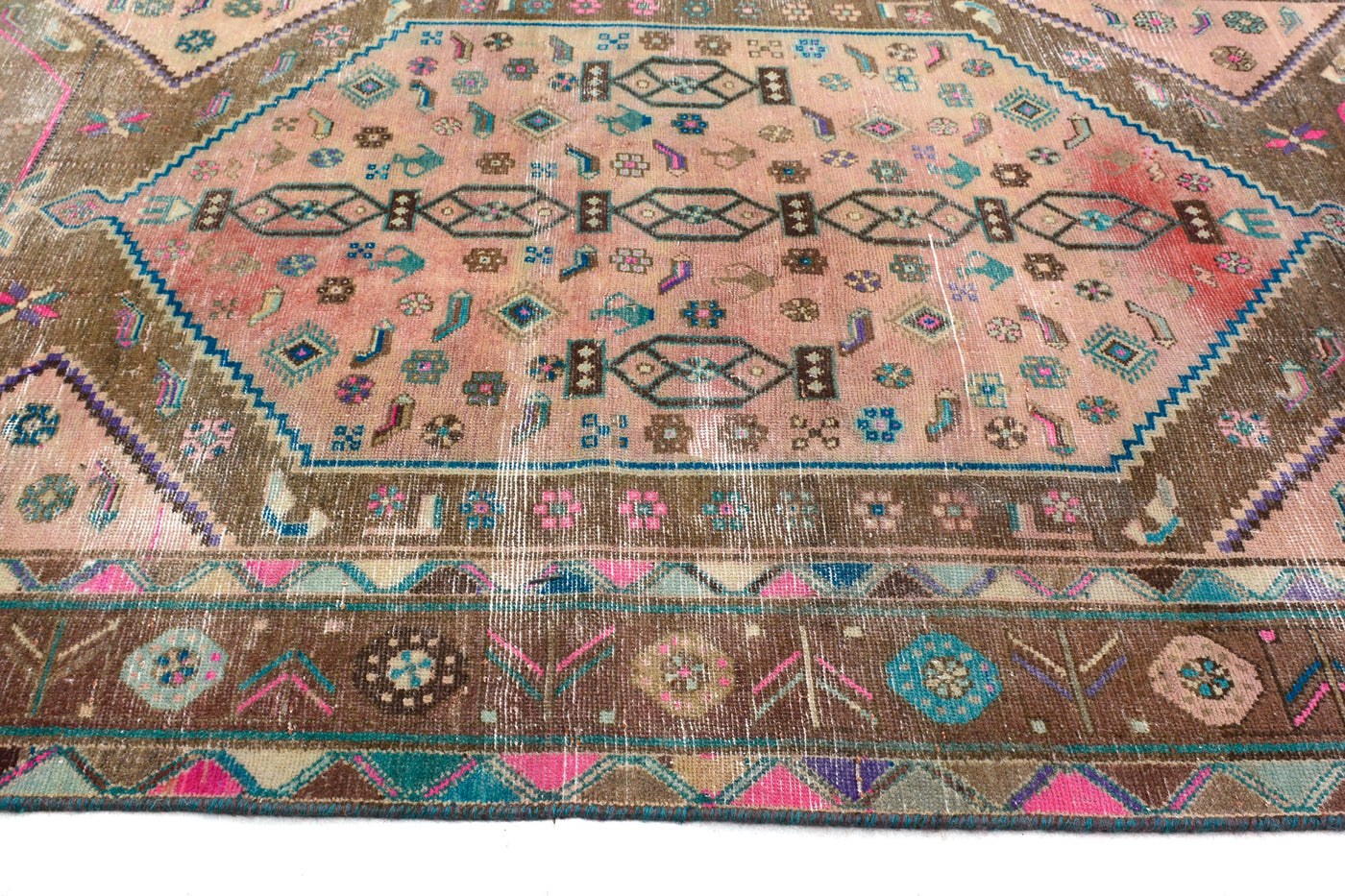 Vintage Shiraz Persian Runner Rug – Navy Gallery