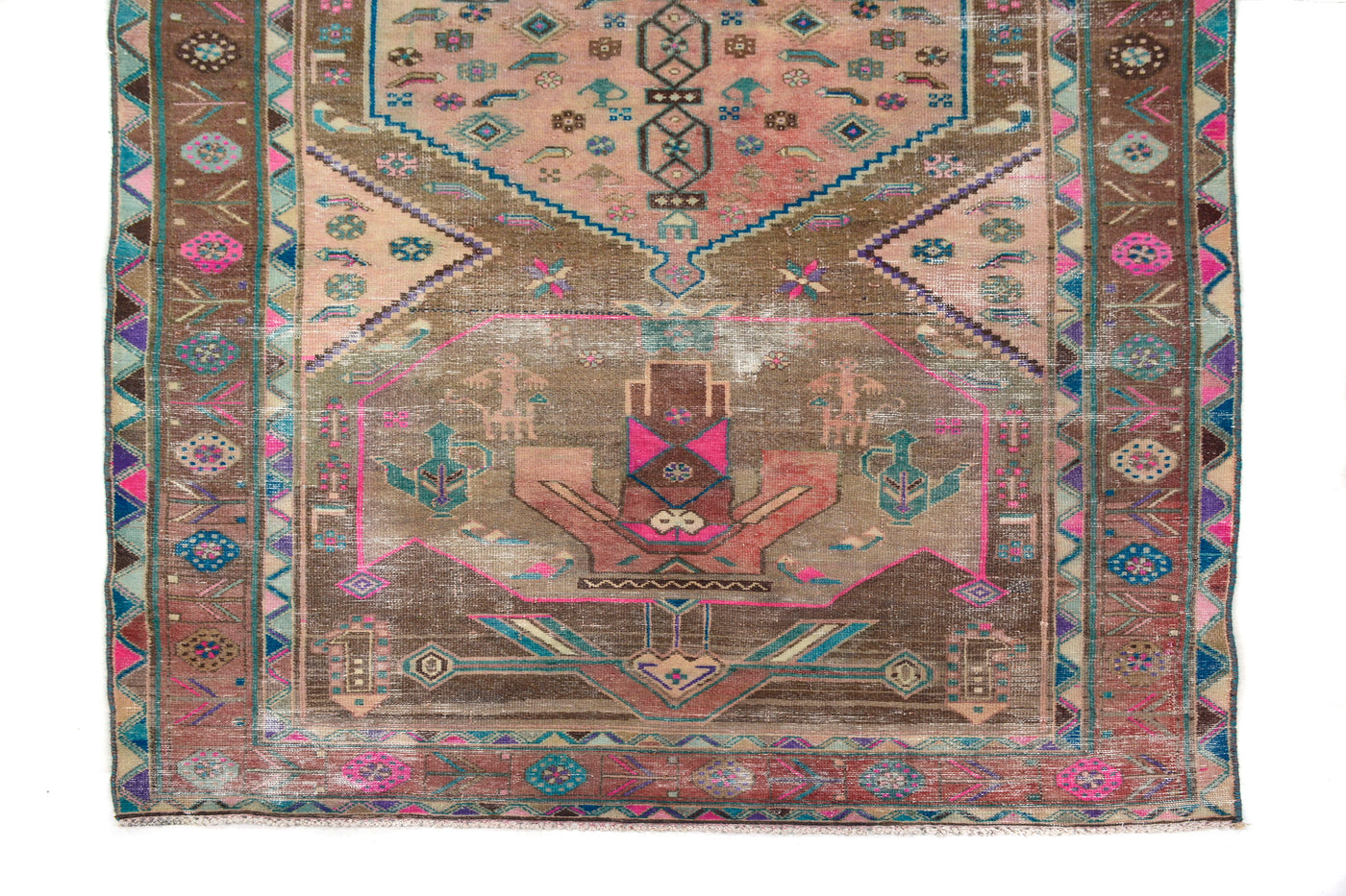 Vintage Shiraz Persian Runner Rug – Navy Gallery
