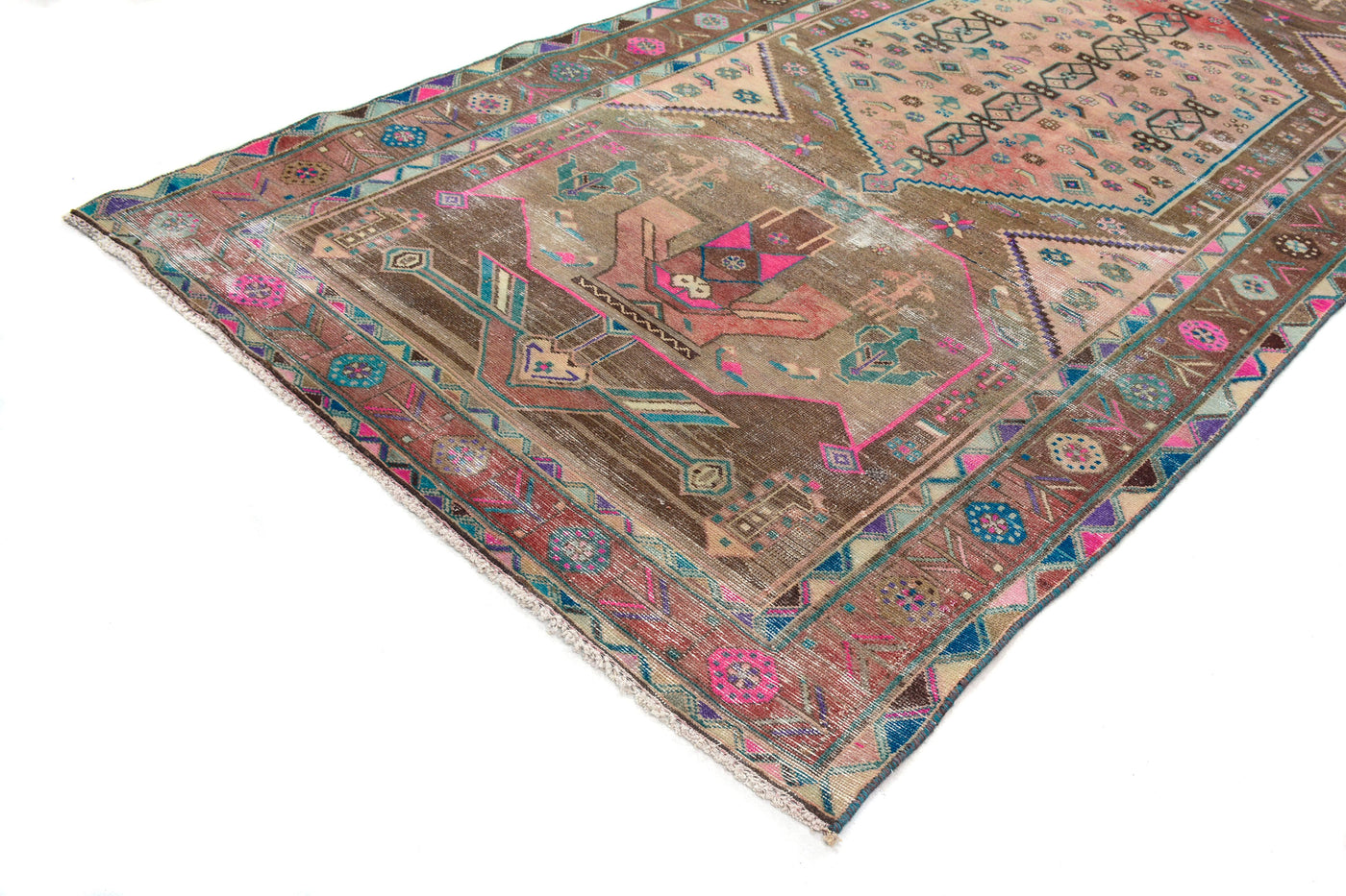 Vintage Shiraz Persian Runner Rug – Navy Gallery