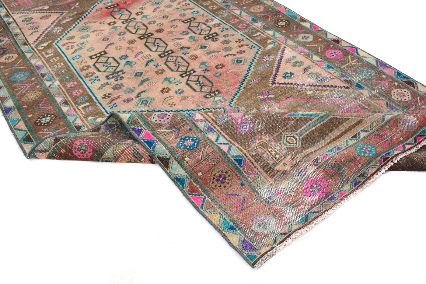 Vintage Shiraz Persian Runner Rug – Navy Gallery