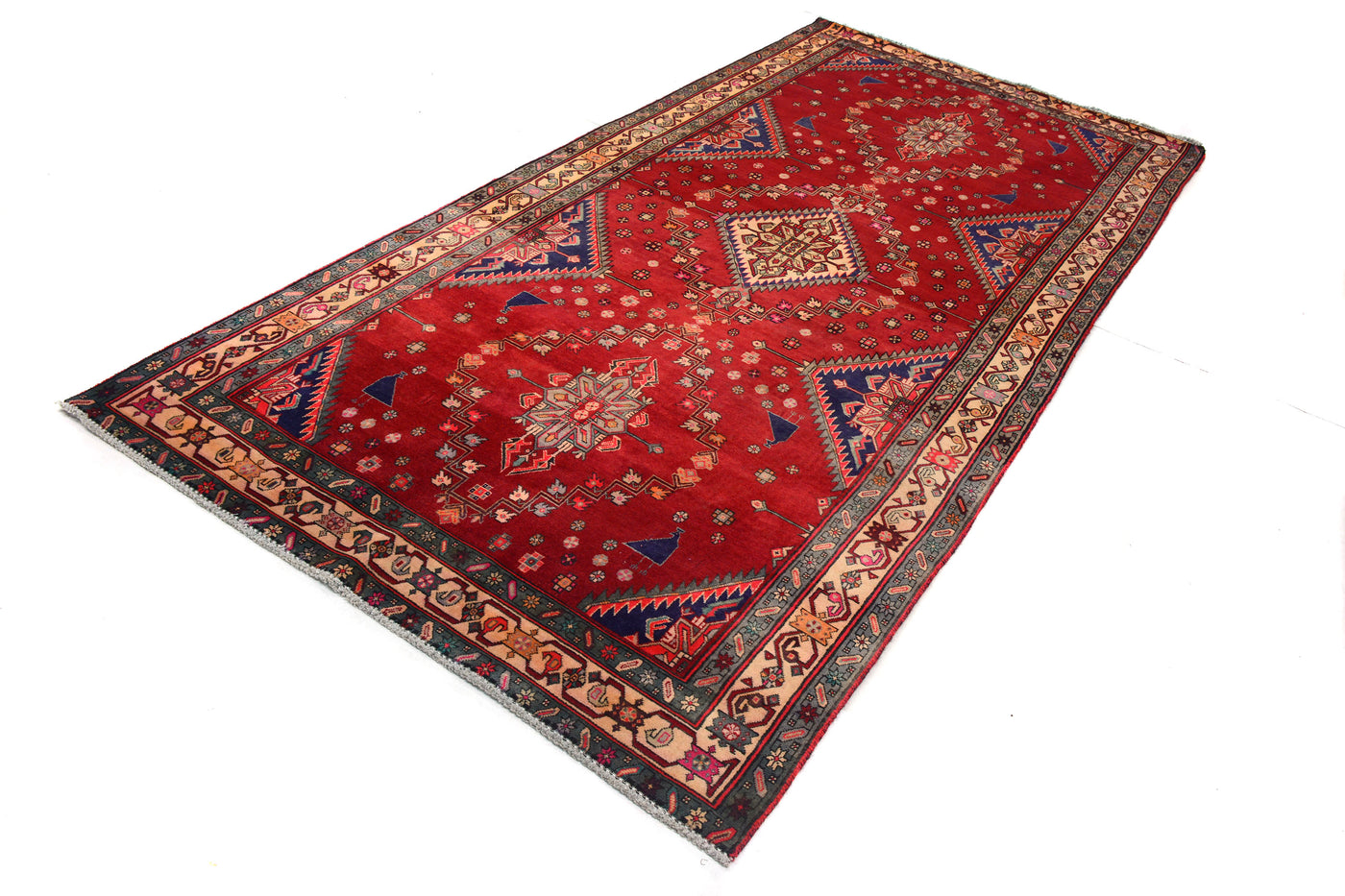 Vintage Shiraz Persian Rug – Rosewood Whisper