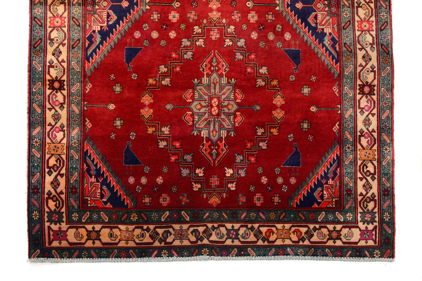 Vintage Shiraz Persian Rug – Rosewood Whisper