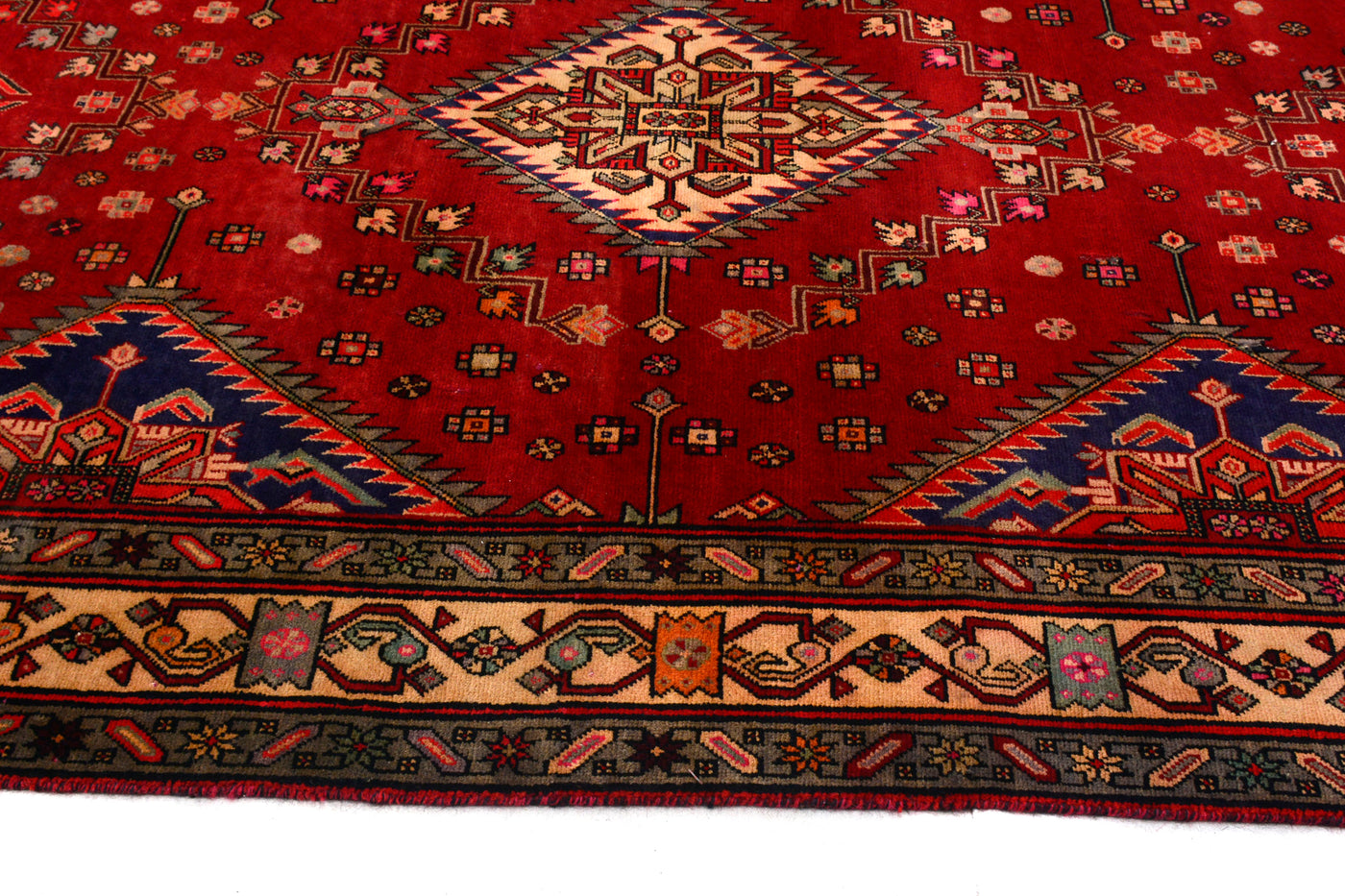 Vintage Shiraz Persian Rug – Rosewood Whisper
