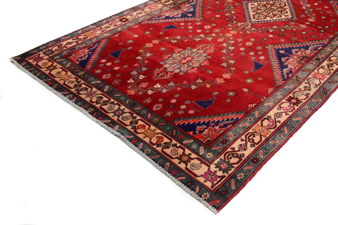 Vintage Shiraz Persian Rug – Rosewood Whisper