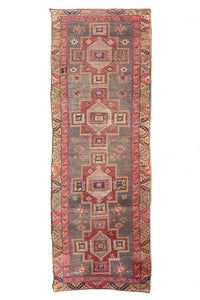 Shiraz Vintage Persian Runner, 107 x 306 cm