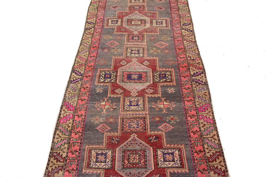 Shiraz Vintage Persian Runner, 107 x 306 cm