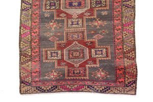 Shiraz Vintage Persian Runner, 107 x 306 cm
