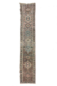Shiraz Vintage Persian Runner, 55 x 306 cm