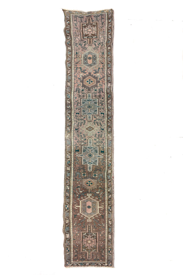 Shiraz Vintage Persian Runner, 55 x 306 cm