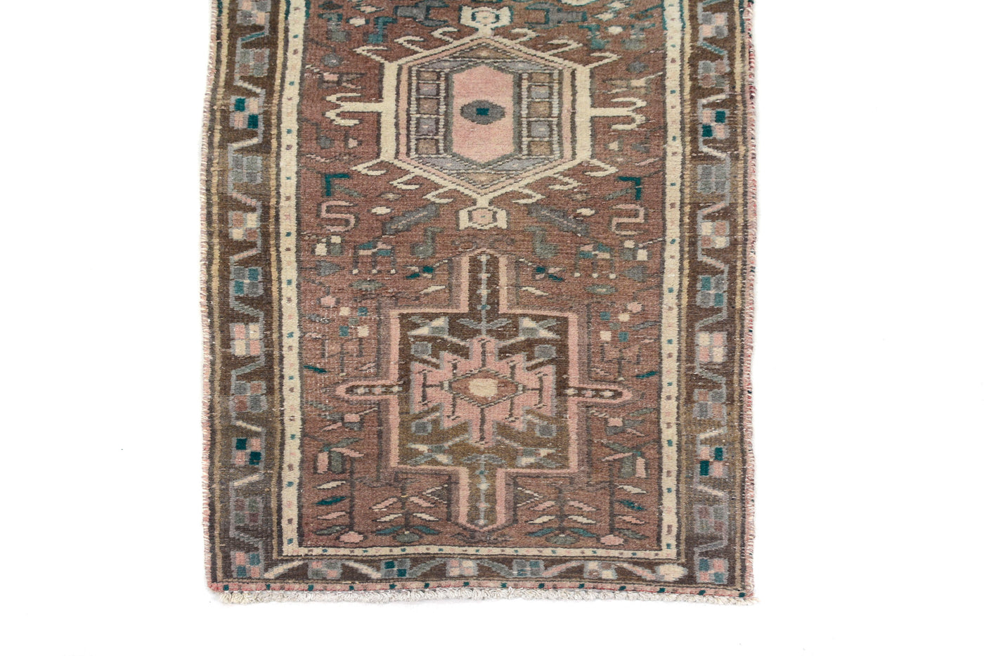 Vintage Shiraz Persian Runner Rug – Wheat Aura