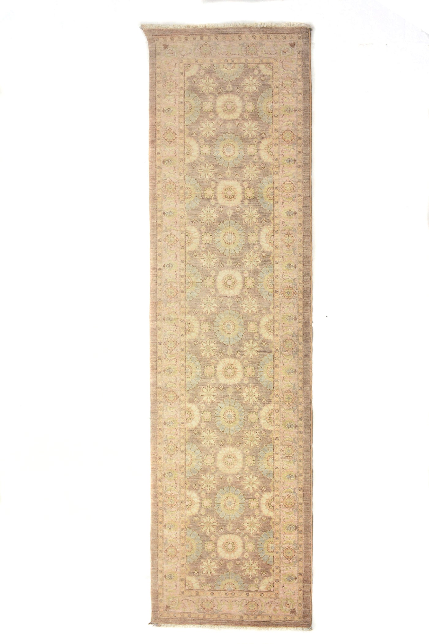 Chobi Afghan Runner – Alabaster Bands