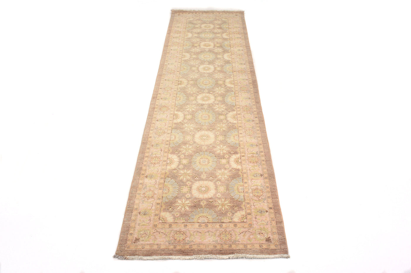 Chobi Afghan Runner – Alabaster Bands