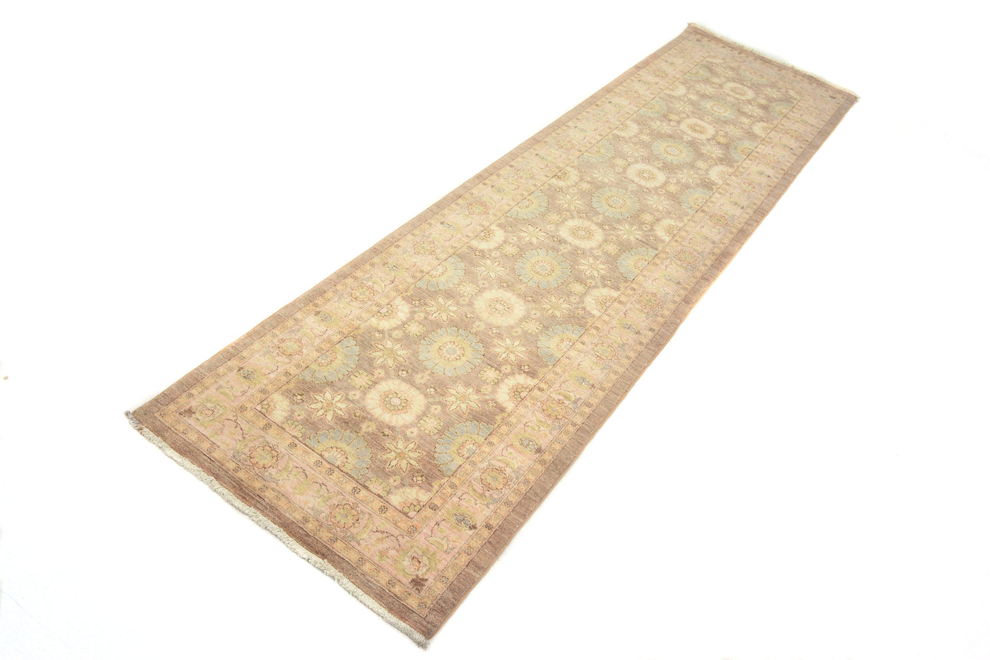 Chobi Afghan Runner – Alabaster Bands