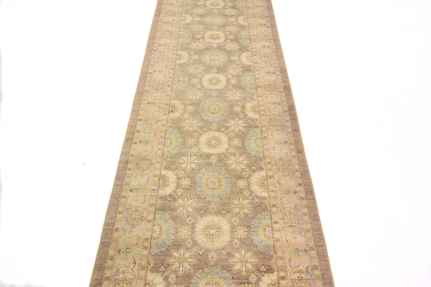 Chobi Afghan Runner – Alabaster Bands