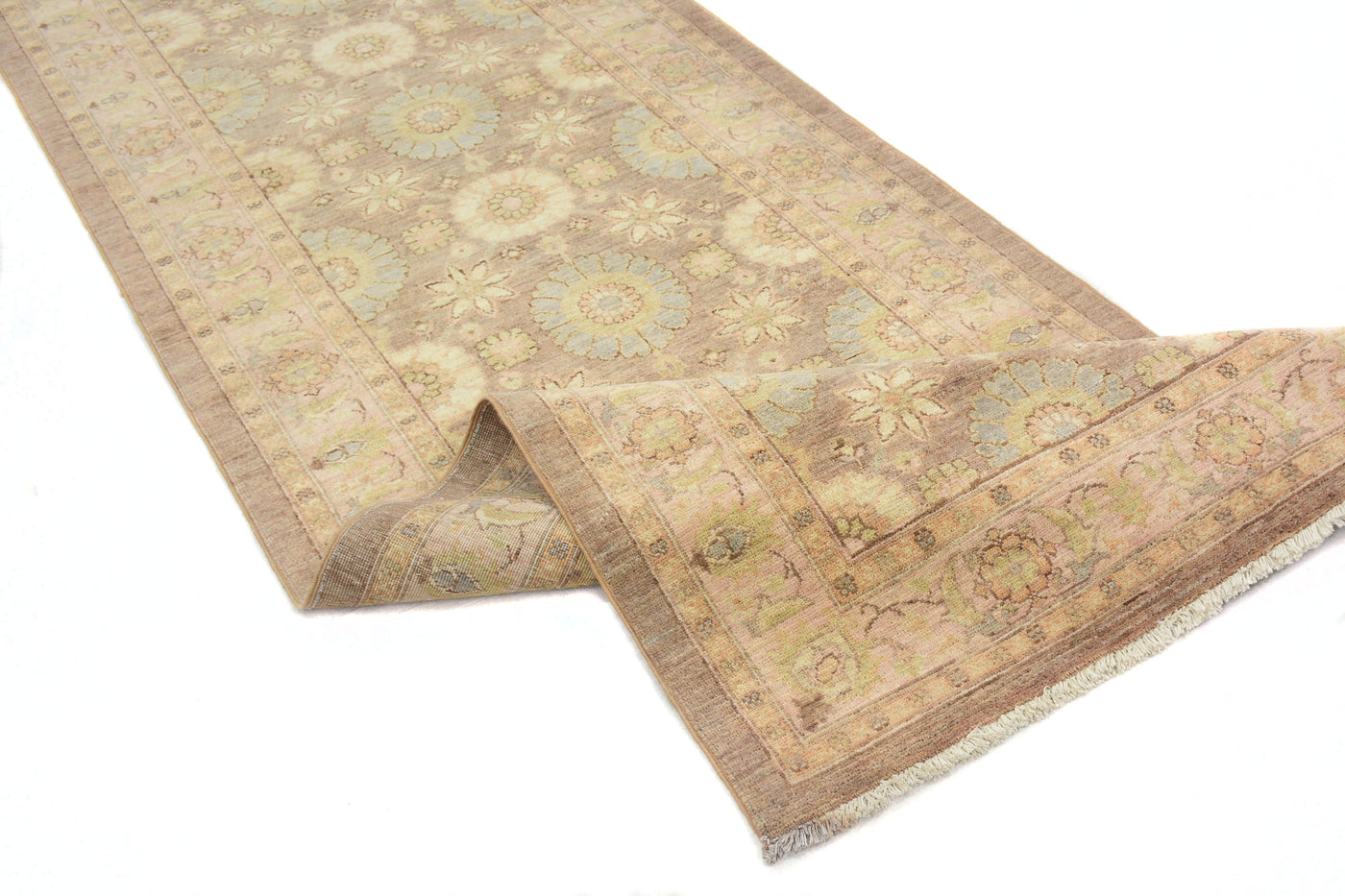 Chobi Afghan Runner – Alabaster Bands